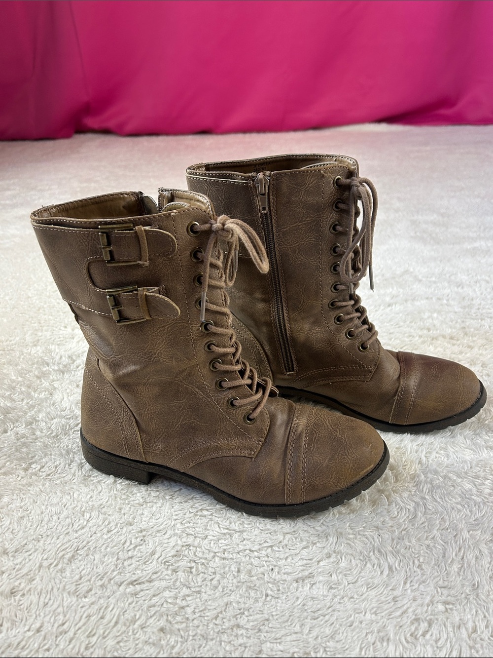 Rampage brown boots size 8